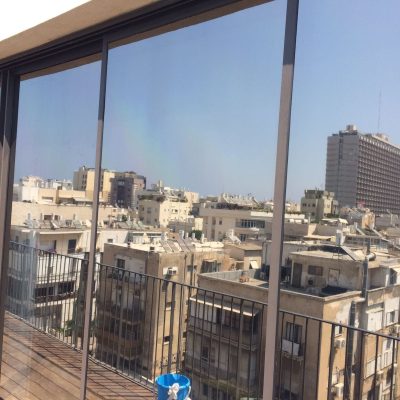 מדבקות לחלון נגד שמש אנטי סאן רפלקטיבי/מראה - סינון 50% מהקרינה